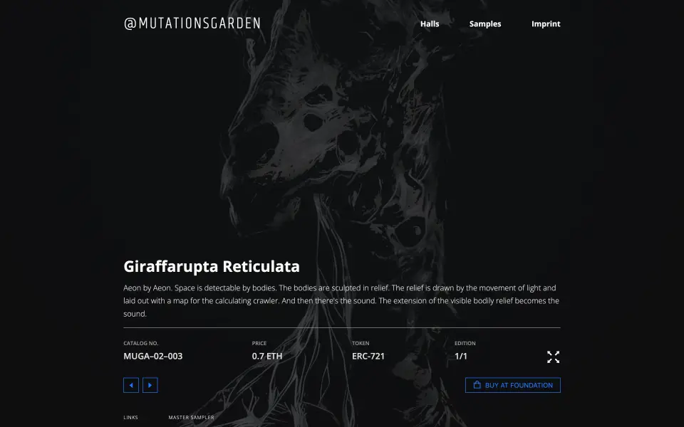 Mutations Garden — цифровой арт‑проект скриншот 4